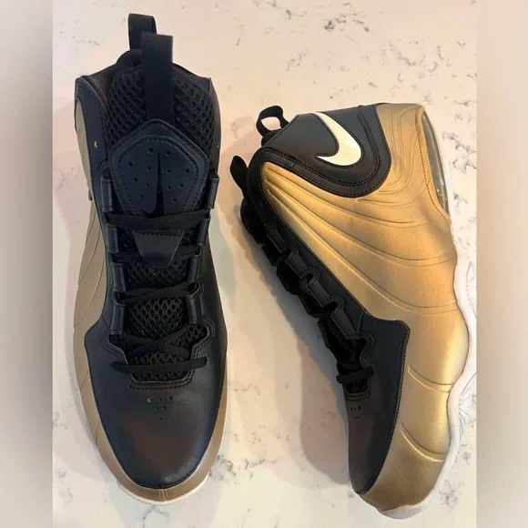 Nike Rare Air Max Wavy Men’s SZ.11 Vintage Basketball Shoes Gold/BlackNew